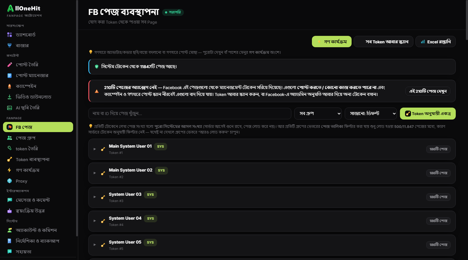 Facebook পেজ ব্যবস্থাপনা