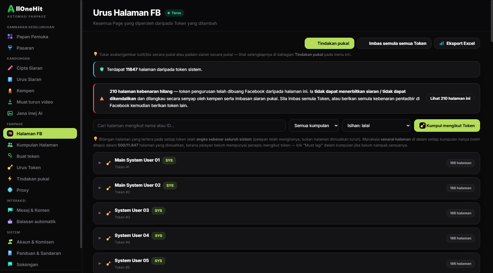 Urus Halaman Facebook